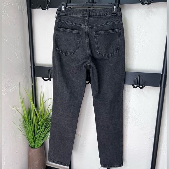 PacSun Mom jeans high waist Black Wash Denim Jeans Size 23L - Picture 3 of 16